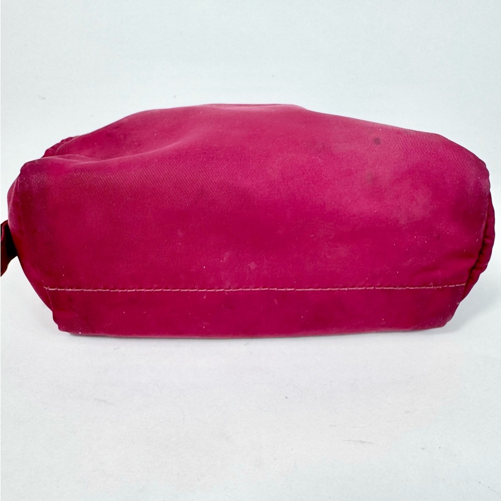 Prada Dark Pink Nylon Travel Mini Cosmetic Zip Case - Picture 3 of 12